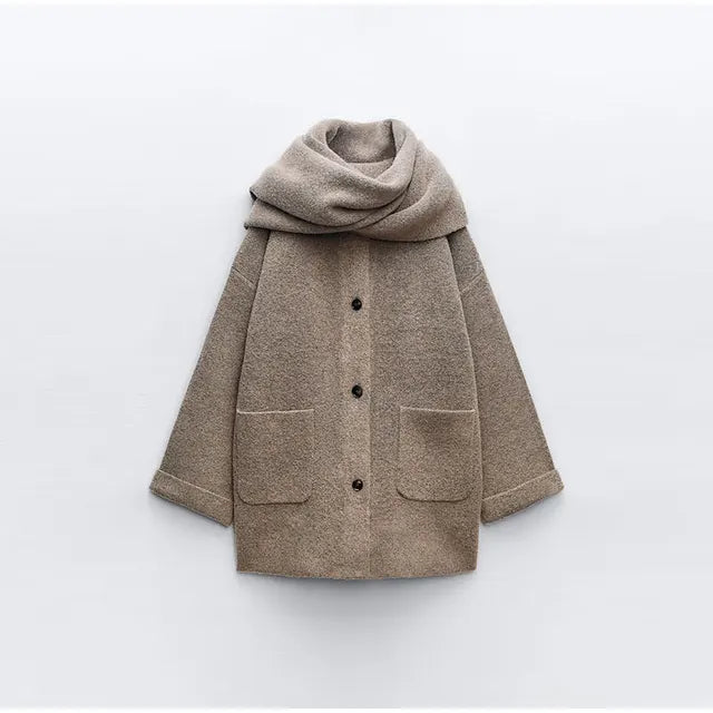 Noémie™| Cardigan écharpe