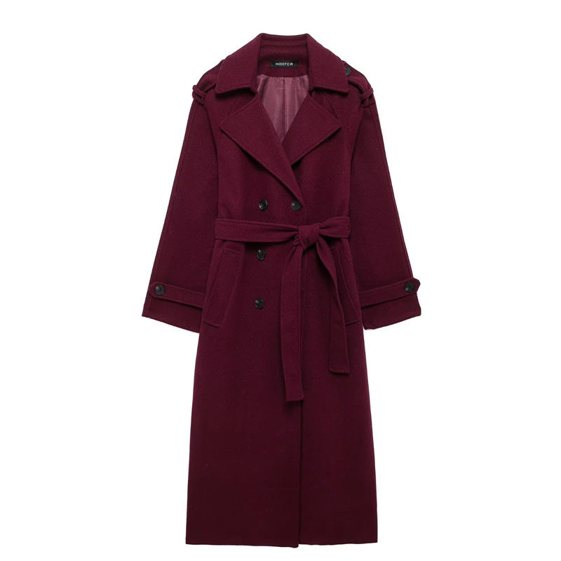 Romee™ | mante bordeaux élégant