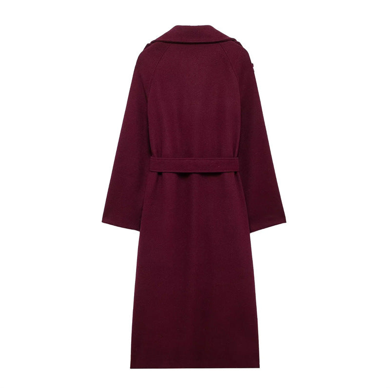 Romee™ | mante bordeaux élégant