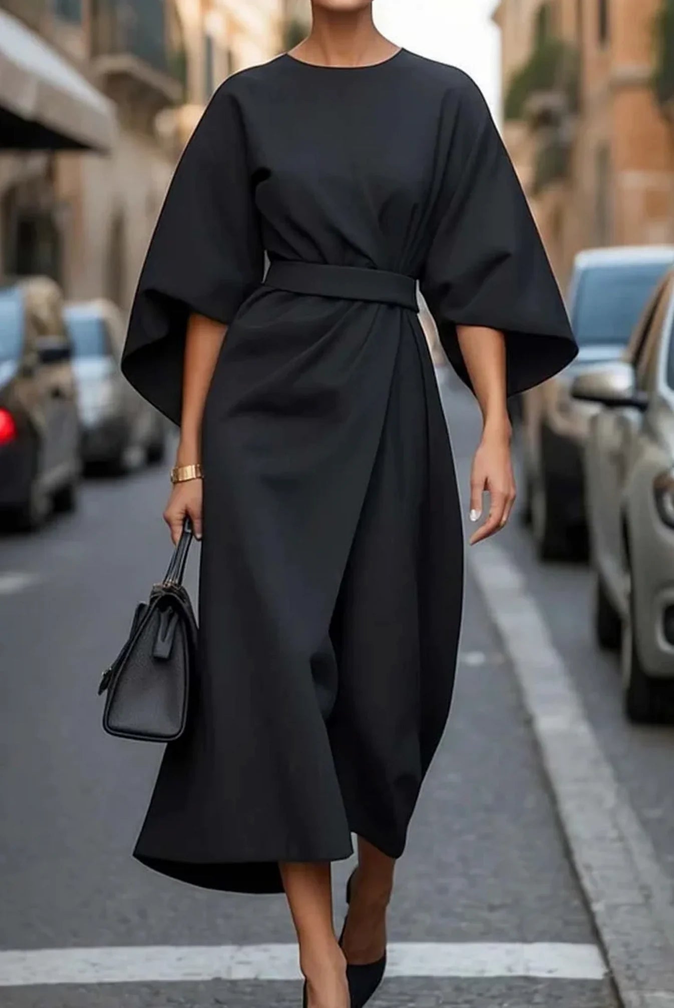 Salomé™ | Robe à manches lanternes