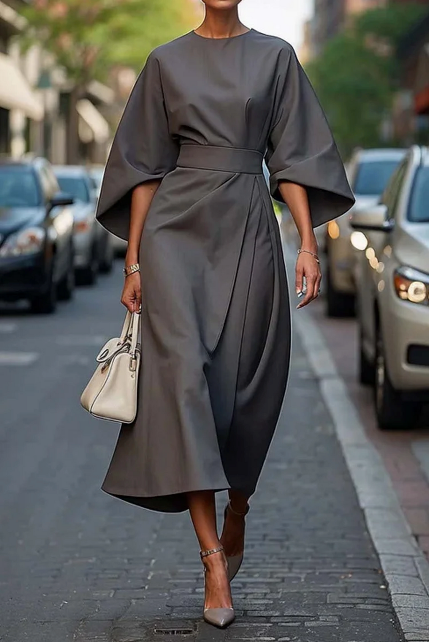 Salomé™ | Robe à manches lanternes