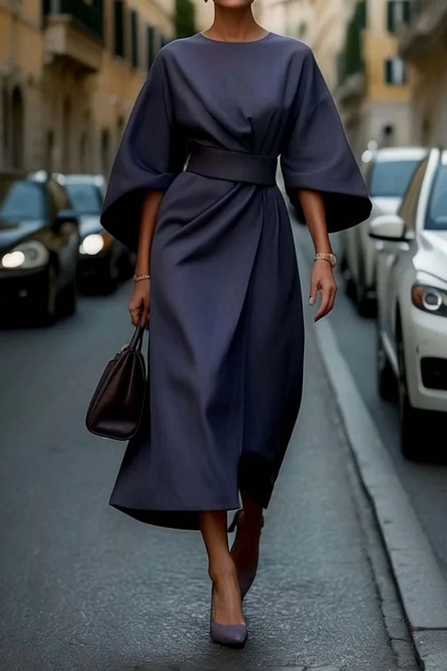 Salomé™ | Robe à manches lanternes