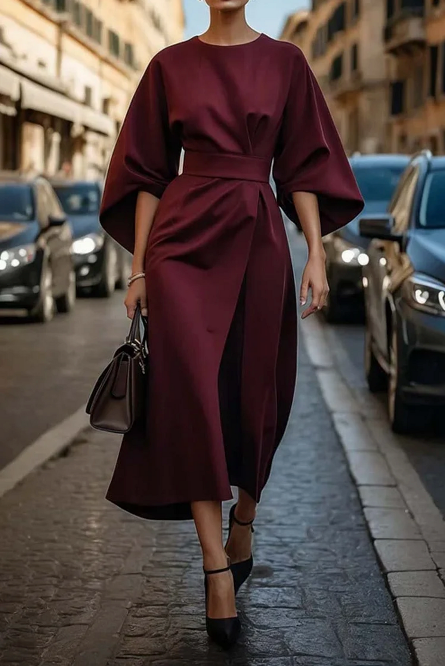 Salomé™ | Robe à manches lanternes