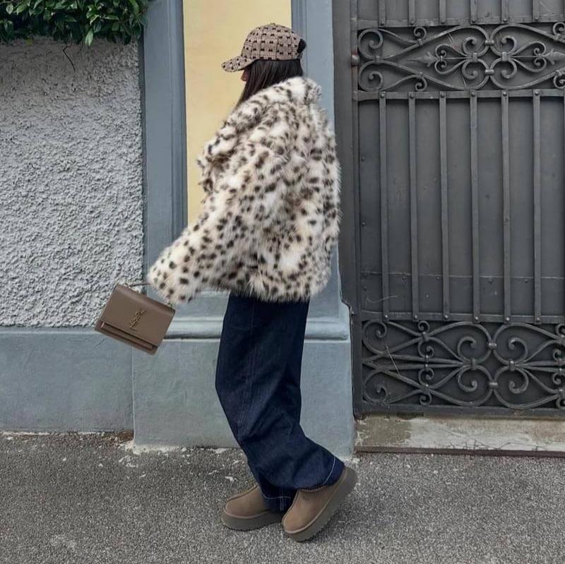 SERENZA™ |VESTE POLAIRE LÉOPARD