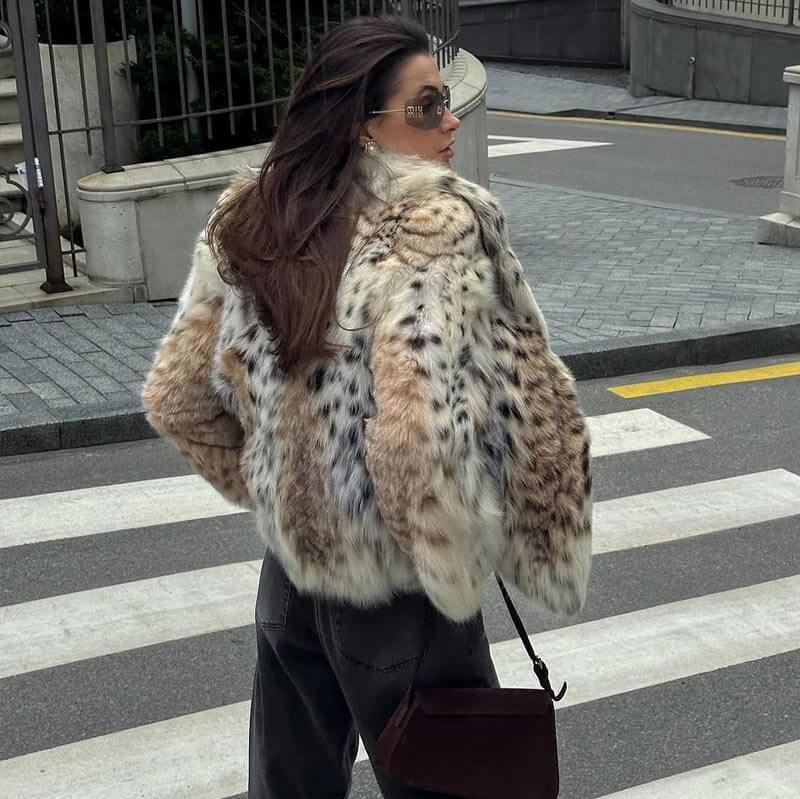 SERENZA™ |VESTE POLAIRE LÉOPARD