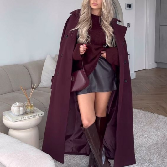 Romee™ | mante bordeaux élégant