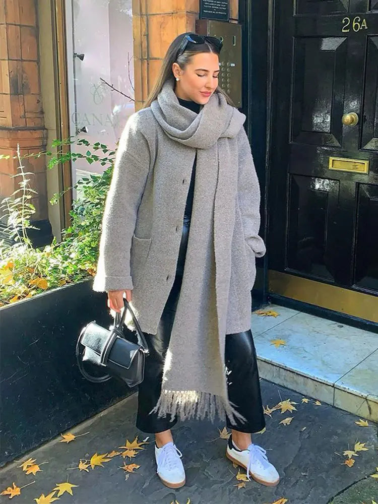 Noémie™| Cardigan écharpe