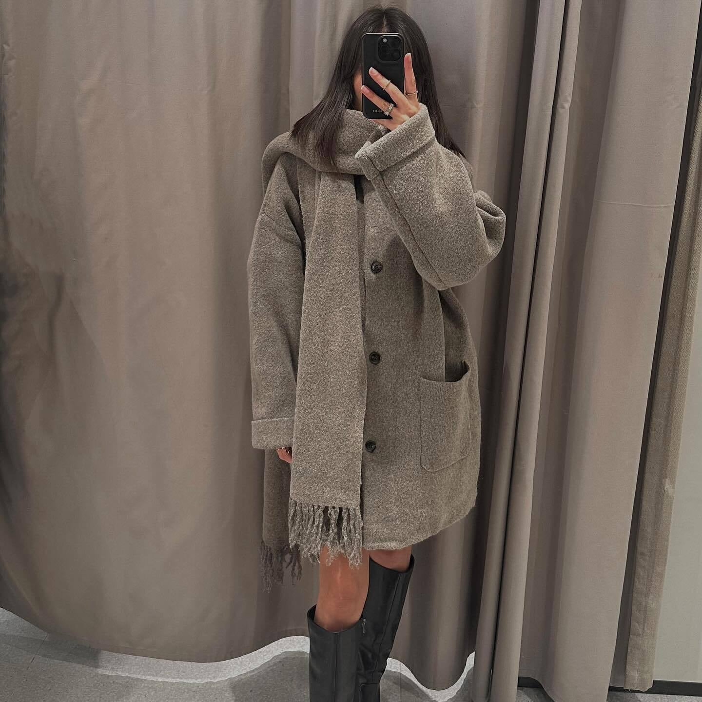 Noémie™| Cardigan écharpe