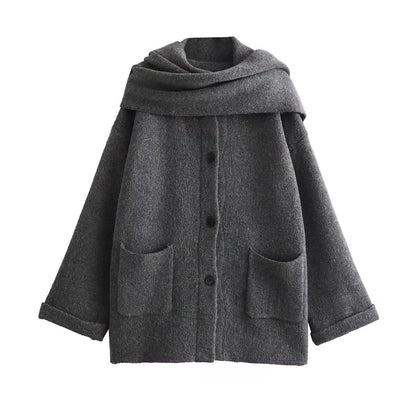 Noémie™| Cardigan écharpe