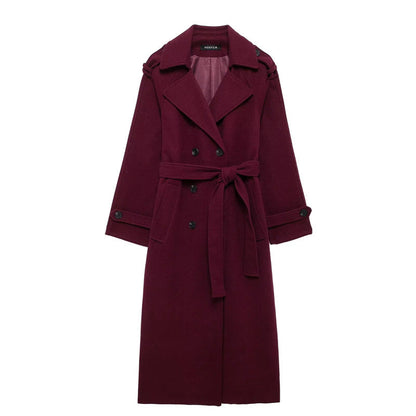 Romee™ | mante bordeaux élégant