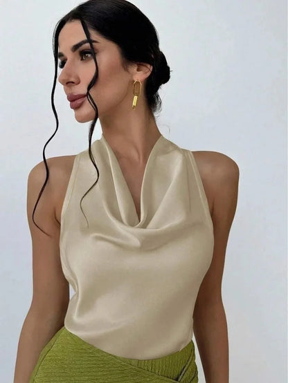 Pauline™ | Blouse en satin pour femme
