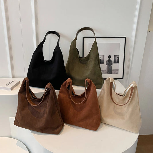 Eliz™ | Sac à épaule en suède RetroSoft
