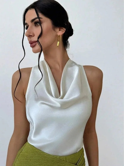 Pauline™ | Blouse en satin pour femme