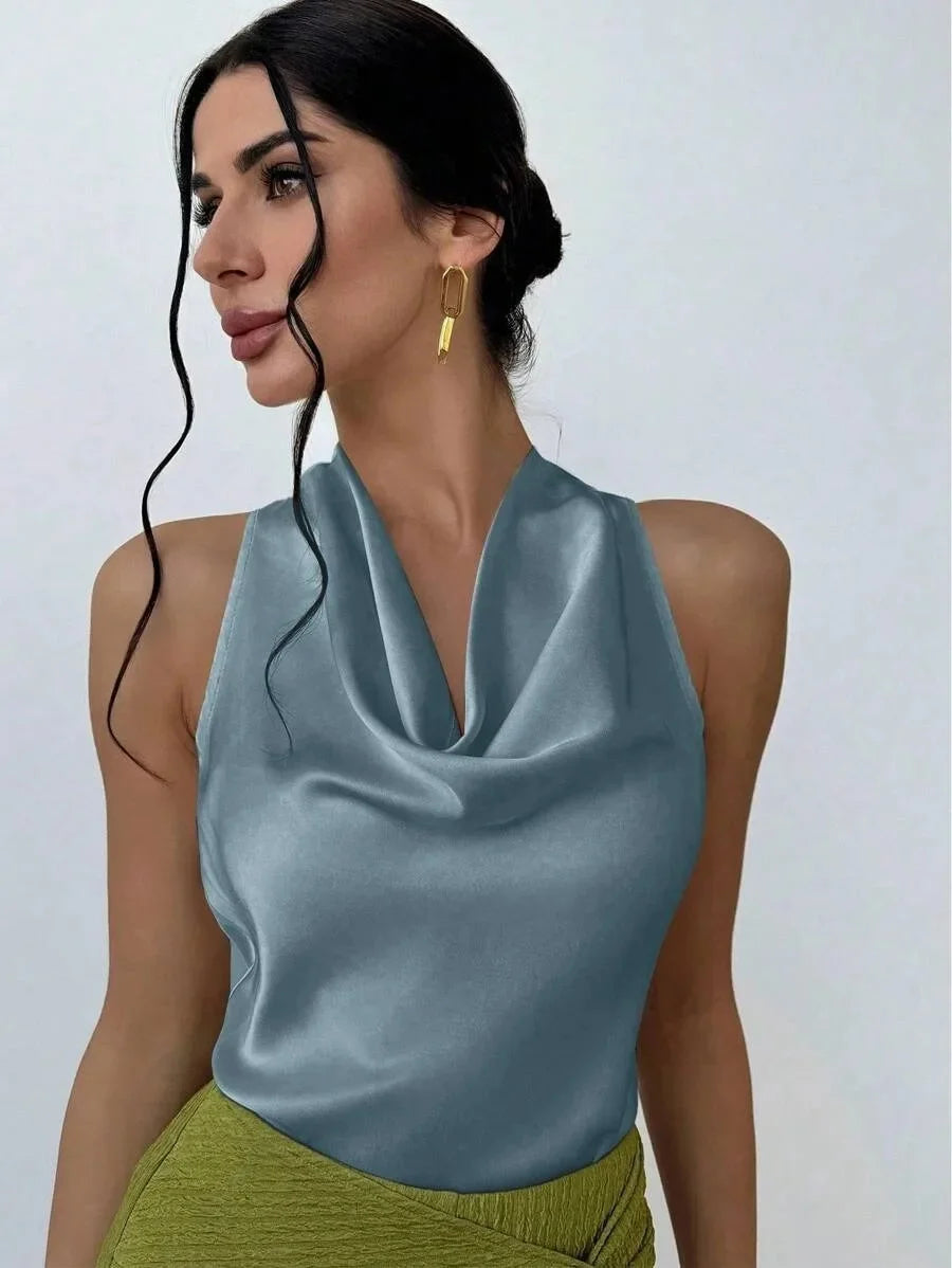 Pauline™ | Blouse en satin pour femme