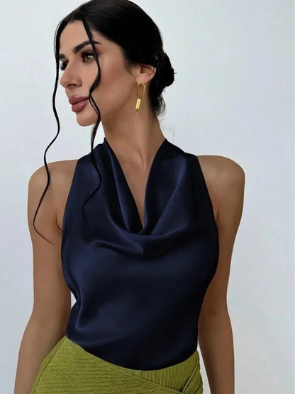 Pauline™ | Blouse en satin pour femme