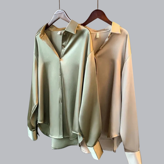 Irene™ | Chemisier de classe en satin de haute qualité