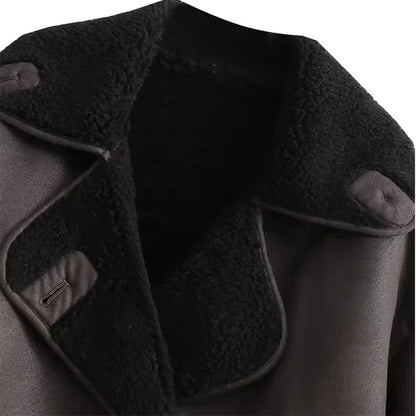 Nola™ | Veste en cuir marron